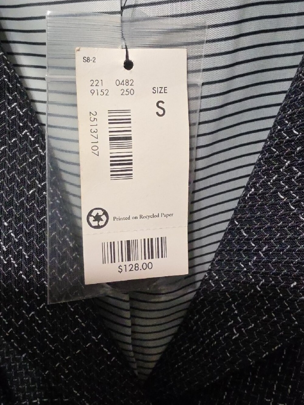The Limited Black Tweed Short-Sleeve Blazer with Layered Sleeves - Picture 2 of 5